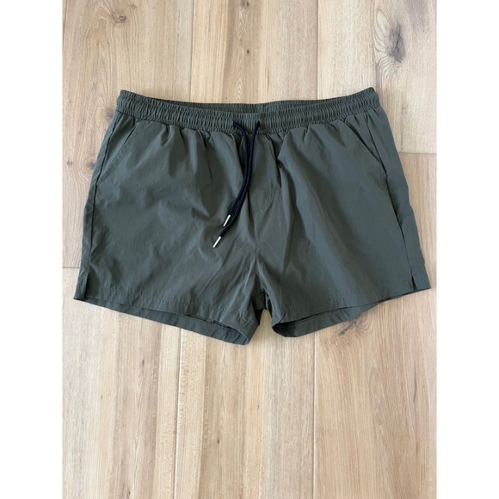 Mens Athletic Swim Trunks Bundle Blue Olive Burgundy Quick Dry Shorts Set L - Picture 7 of 8